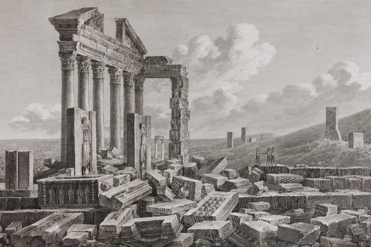 Temple de Neptune à Palmyre de Louis-François Cassas