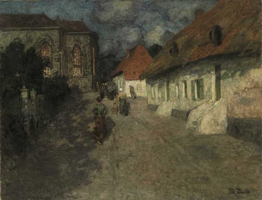 Midnight Mass de Frits Thaulow